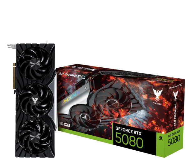 GAINWARD GeForce RTX 5080 Phoenix 16GB GDDR7 DLSS4 NE75080019T2-GB2031X - 1309156 - zdjęcie